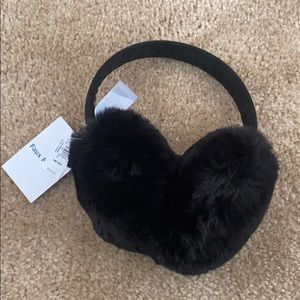 Old Navy faux fur black ear muffs